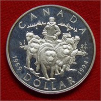 1994 Canada Silver Dollar Proof - Dogsled