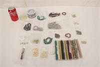 Generous Lot of Beads & Jewelry Making Supplies
