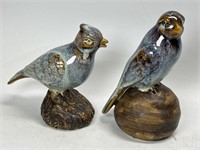 Glazed Stoneware Birds