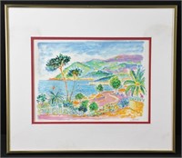 Jean Claude Picot Tropical Lithograph - Signed
