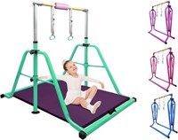 Foldable & Moveable Gymnastics Bar with Rings..