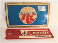 Lot of 2 Signs OKeefe and RC cola