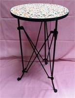 MOSAIC TOP YELLOW END TABLE