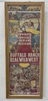 (AO) Buffalo Ranch Real Wild West Framed Poster
