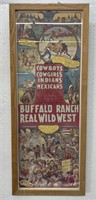 (AO) Buffalo Ranch Real Wild West Framed Poster