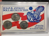 OF) Susan b Anthony dollar coin collection