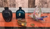 Collection of small art glass ceramics