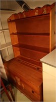 Vintage Child's Toy Box w/Bookshelf-39x22x60"