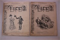 1890 & 1894 Life Magazine