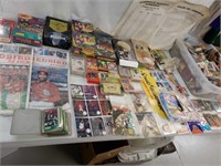 Huge collection of sports cards memorabilia