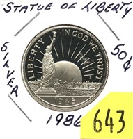 1986 Liberty Commemorative half dollar