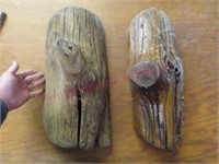 (2) Old driftwood pieces
