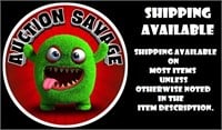 AUCTION SAVAGE - SHIPPING AVAILABLE