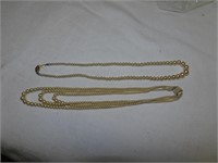 (2) P[EARL TYPE NECKLACES