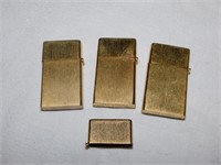 (3) 14K GOLD PLATED LIGHTERS