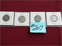 1853 Seated Quarter "Love Coin", (3) Silver