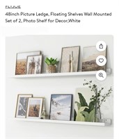 48inch Picture Ledge, Floating Shelves Wall