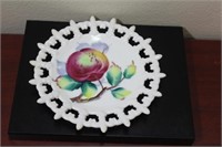 A Lefton China Reticulated Fruit Plate