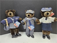 3 Patriotic US Mail Carrier Bears 20" Tall