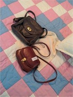 2 purses, 1 bag- fossil and Etienne Aigner