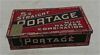 $0.05 straight Portage cigar tin
