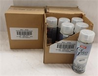 SPRAY PAINT FOR GLASS / FROSTED / QTY 18 CANS