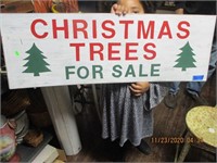 36 x 12 Christmas Trees for Sale Wooden Sign