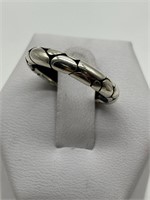 Sterling Silver Pebble Style Band Ring