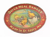Vintage Quick Meal Ranges Lithograph Tip Tray