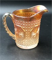 Vintage Carnival Glass-Marigold orange- Pitcher