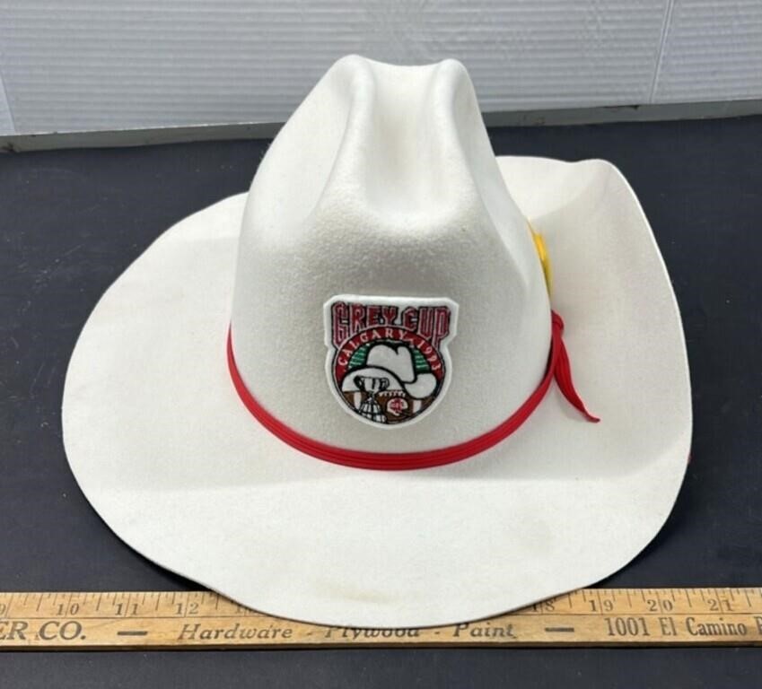1993 Calgary Grey Cup Cowboy Hat, Size Large