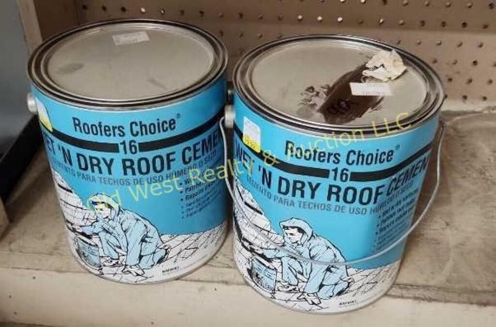 (2) Cans of Roof Cement (#992)