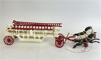 Cast Iron Horse Drawn Fire Truck