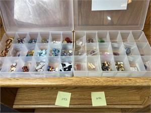 2 Boxes of Decorative Beads and Stones