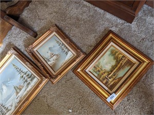 (3) Canvas Framed Paintings