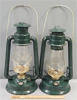 2 Dietz No. 80 Blizzard Kerosene Oil Lanterns