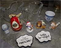 Glass Sleighs, Ornaments, Misc.