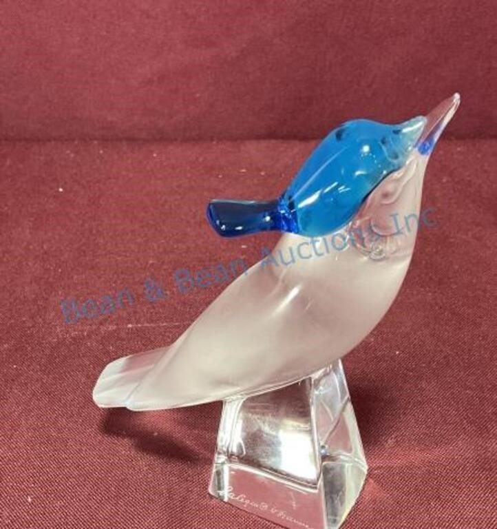 4 1/2 inch lalique crystal bird