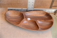 MONKEY-POD WOOD SNACK TRAY