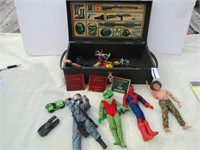 MILITARY TOY CHEST , SPIDERMAN, MORE