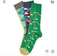 MSRP $18 3 Pairs Golf Socks