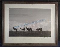 National Western stock show framed picture signed