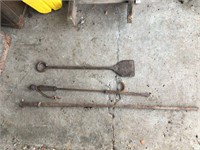 3 ANTIQUE TOOLS - HAND FORGED