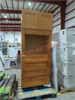 33" x 83" wall cabinet with opening for tv