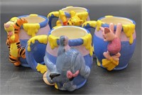 (4) Disney Coffee Mugs