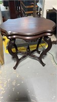 Walnut Victorian Turtle Top Table