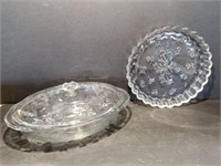 Anchor Hocking Pie Plate and Covered Baking Dish