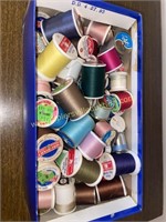 Shoe box of thread