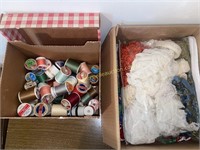 Box of thread and fringe