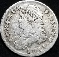 1811 Capped Bust Silver Half Dollar